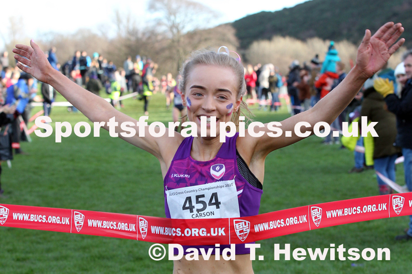 Womens short race  2020 BUCS Cross Country Champs., Edinburgh.  Photo: David T. Hewitson/Sports for All Pics